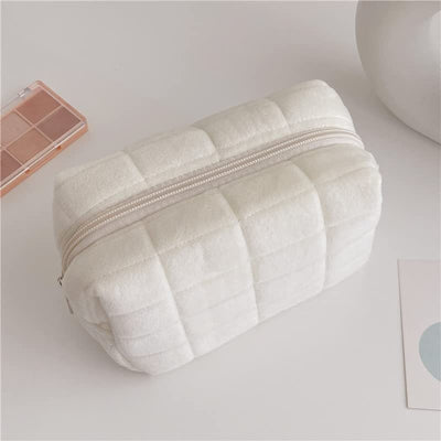 Portable Plush Makeup Bag