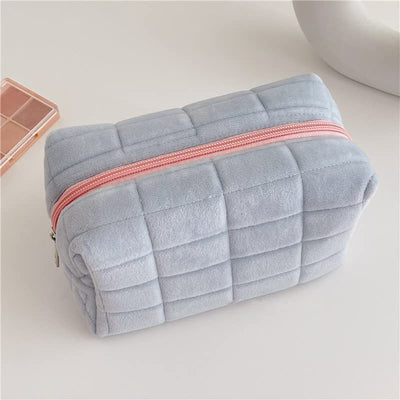 Portable Plush Makeup Bag