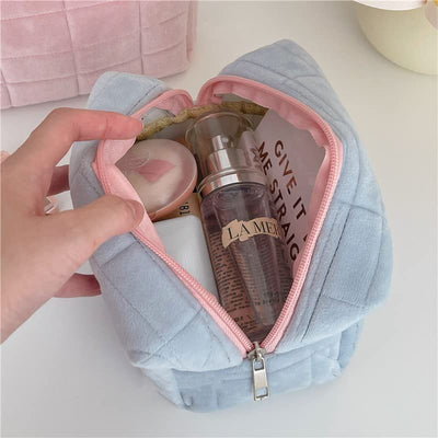 Portable Plush Makeup Bag